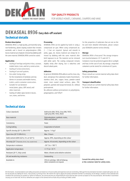 DEKASEAL 8936 by DEKALIN