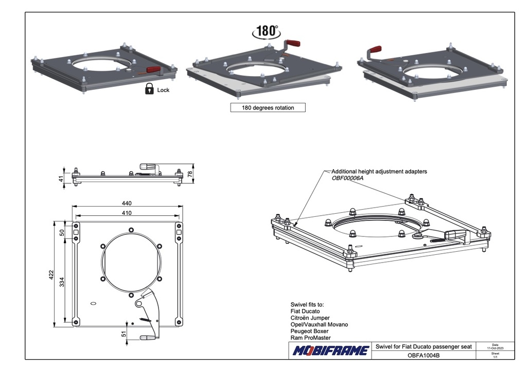 RAM PROMASTER SWIVEL SEATS