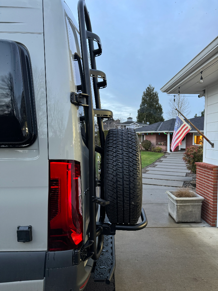 Sprinter two-in-one tire ladder carrier - Gen 2