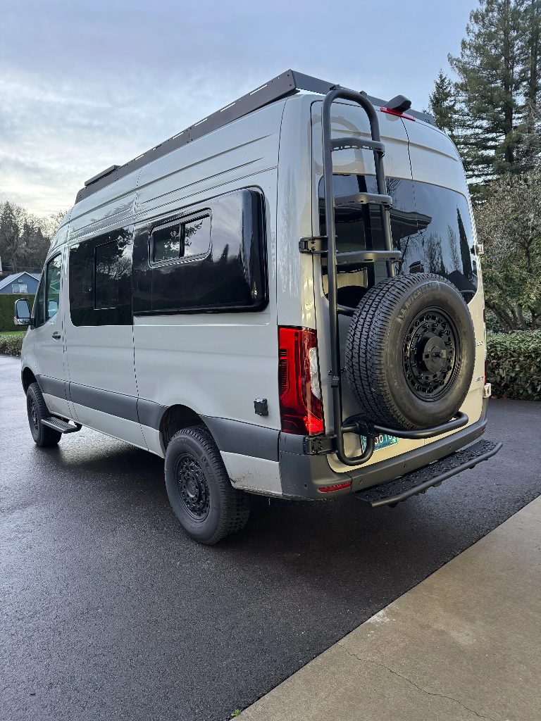 Sprinter two-in-one tire ladder carrier - Gen 2