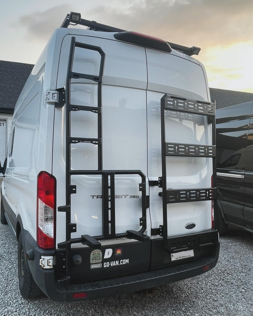 Spare tire holder with ladder - Left door - FORD TRANSIT