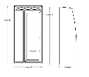 36" Shower - Aluminium Powder Coat