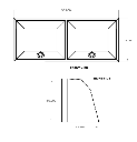 36" Upper Cabinet - Aluminium Powder Coat