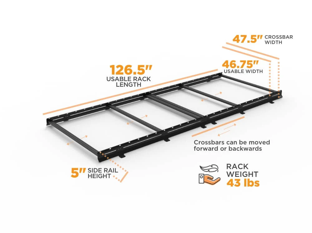 SPRINTER VAN LOW PRO ROOF RACK | 144" HIGH ROOF - FVCO