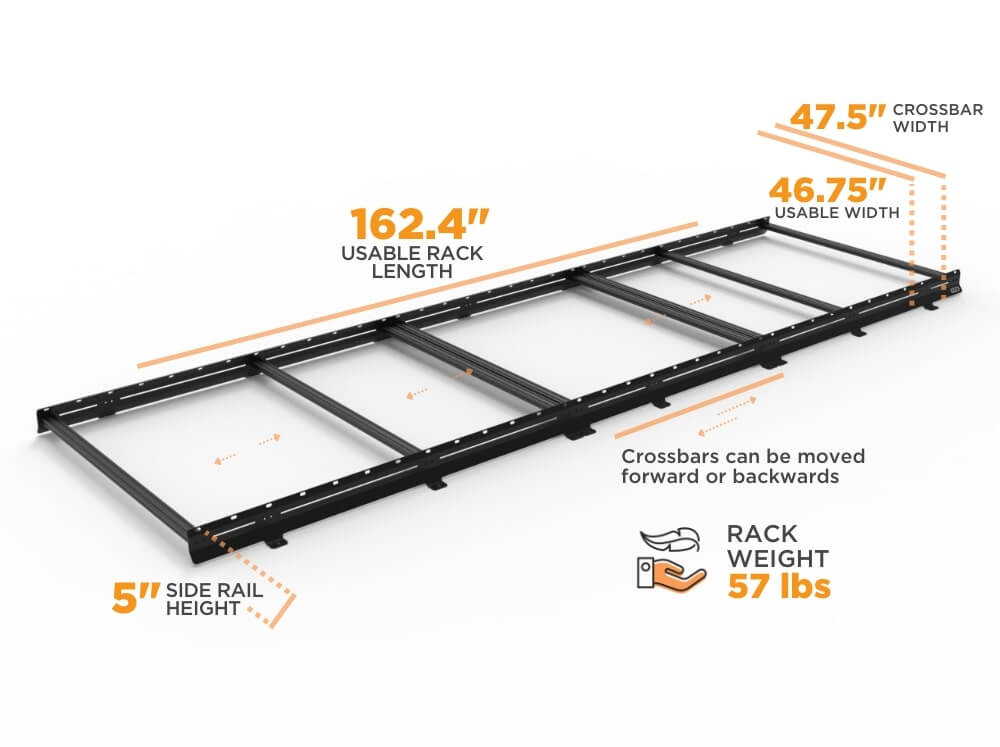 SPRINTER VAN LOW PRO ROOF RACK | 170" WHEELBASE - FVCO