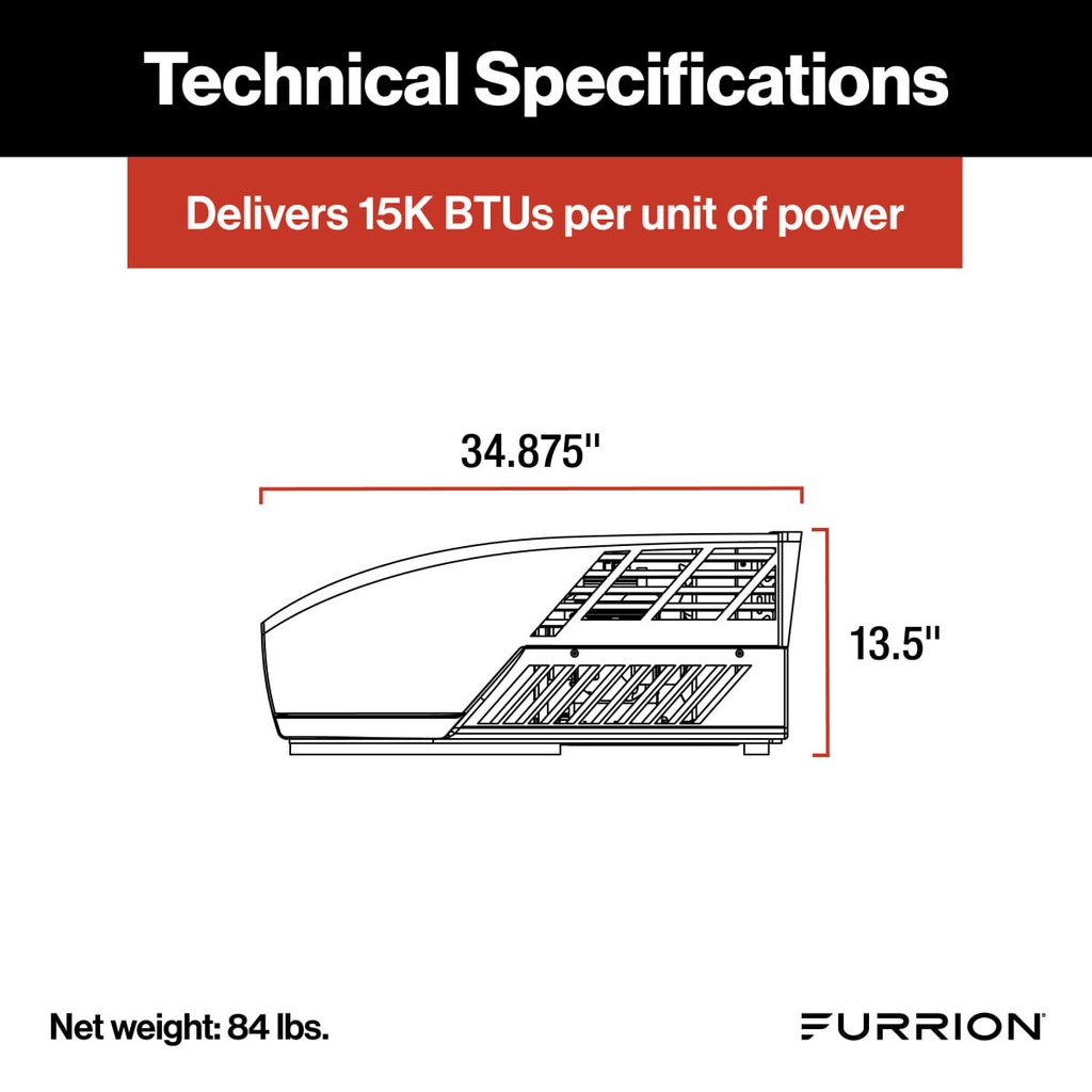 Furrion Chill® HE RV Roof Air Conditioner - 15K BT