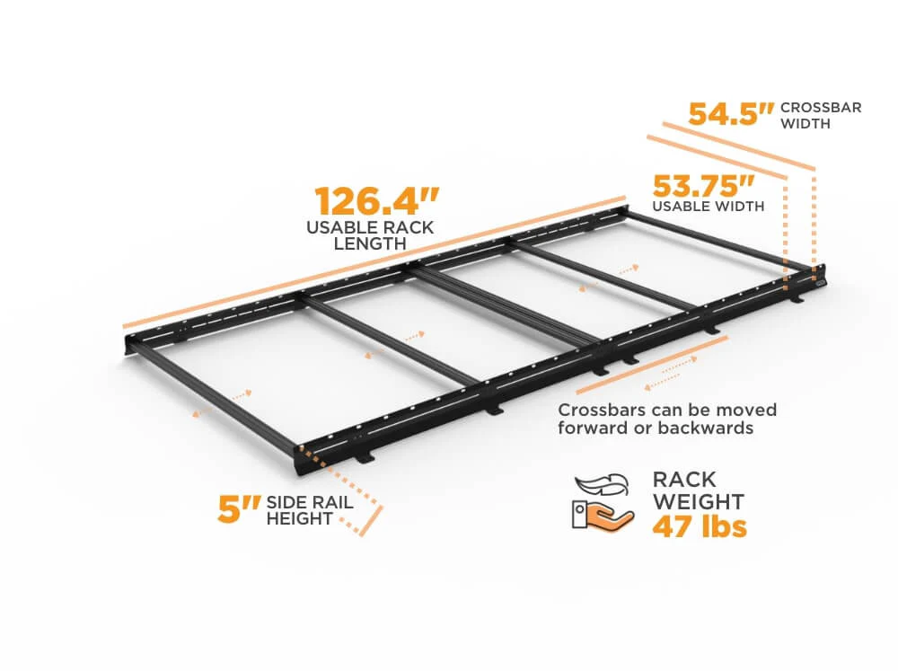 SPRINTER VAN LOW PRO ROOF RACK | 144" LOW ROOF - FVCO