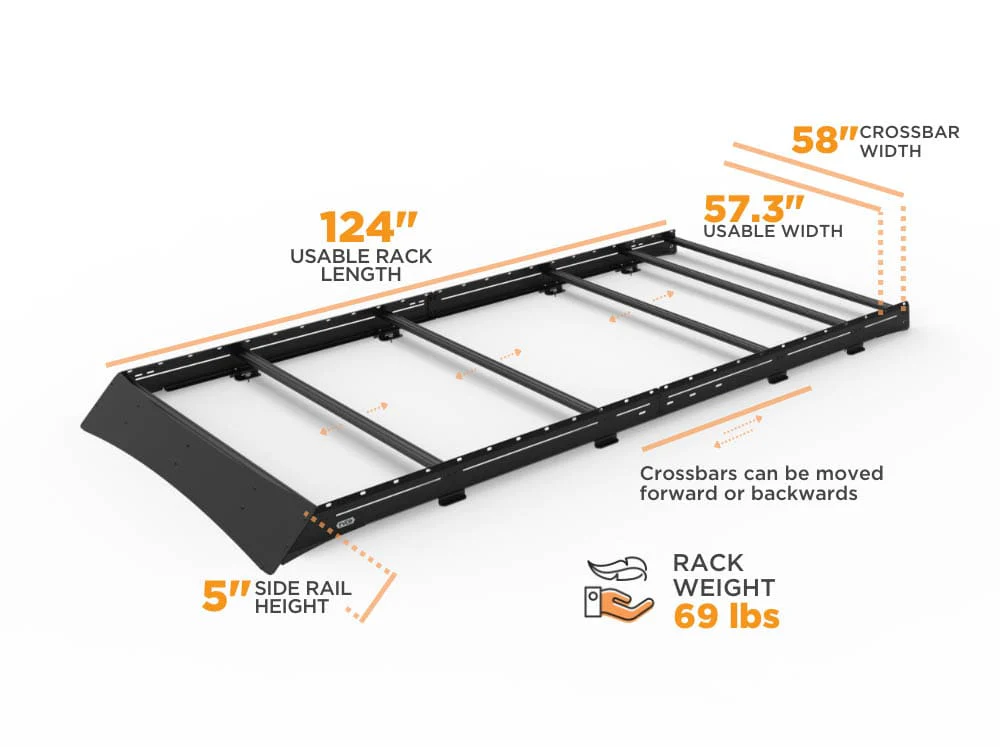 TRANSIT VAN LOW PRO ROOF RACK | 148" MID ROOF - FVCO