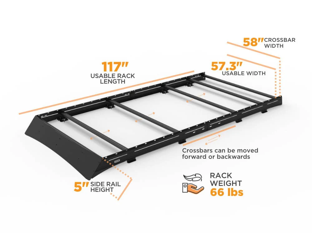 TRANSIT VAN LOW PRO ROOF RACK | 148" HIGH ROOF - FVCO