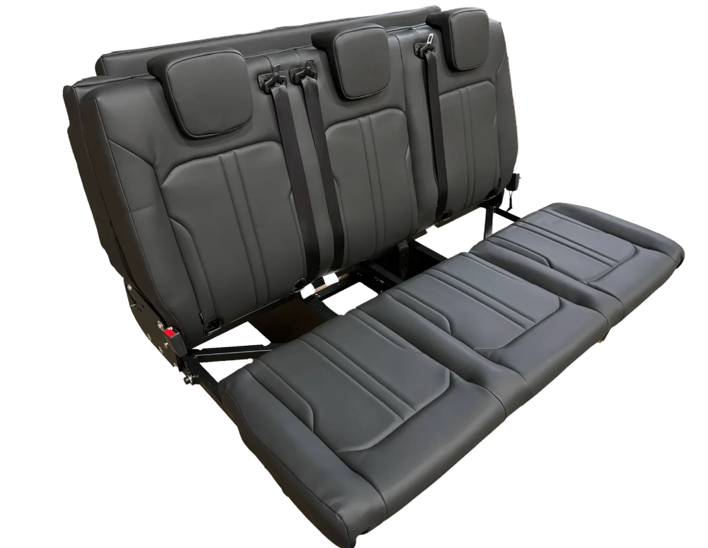 Triple Seat Bed SafeTrack 3-Seater - VANEQUIPPED - TRANSPORT CANADA CERTIFIED