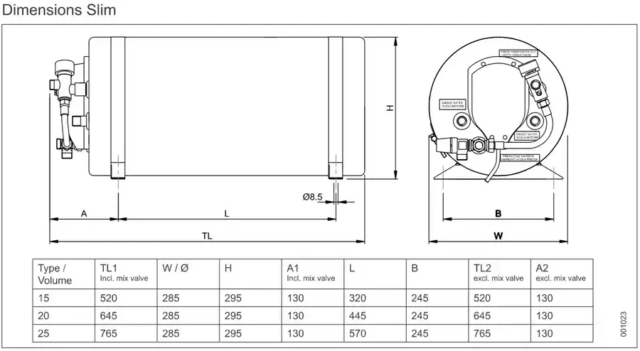 Isotemp Slim Water Heaters