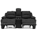 RV Wall Hugger Sofa 67" Powered Reclining Theater Seats