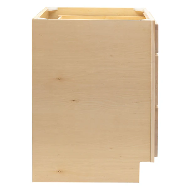 RV 3 Drawer Pots And Pans Base Cabinet | Unfinished Maple