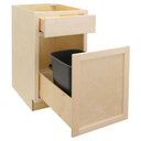 RV Waste Basket Base Cabinet | Unfinished Maple