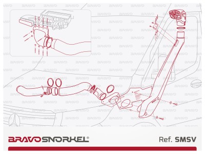 BRAVO Snorkel - Mercedes Sprinter W907 / 910 (2018 -  )