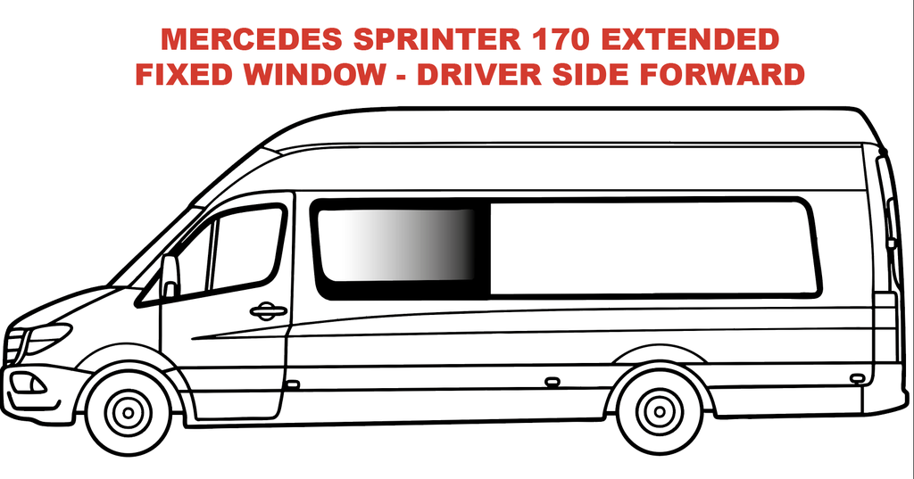 Fixed window - Driver Side Forward - MERCEDES SPRINTER
