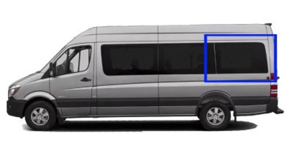 Fixed window - Driver Side Rear Quarter - MERCEDES SPRINTER 170, 170 EXT