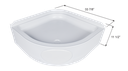 Round Shower Pan SP3434