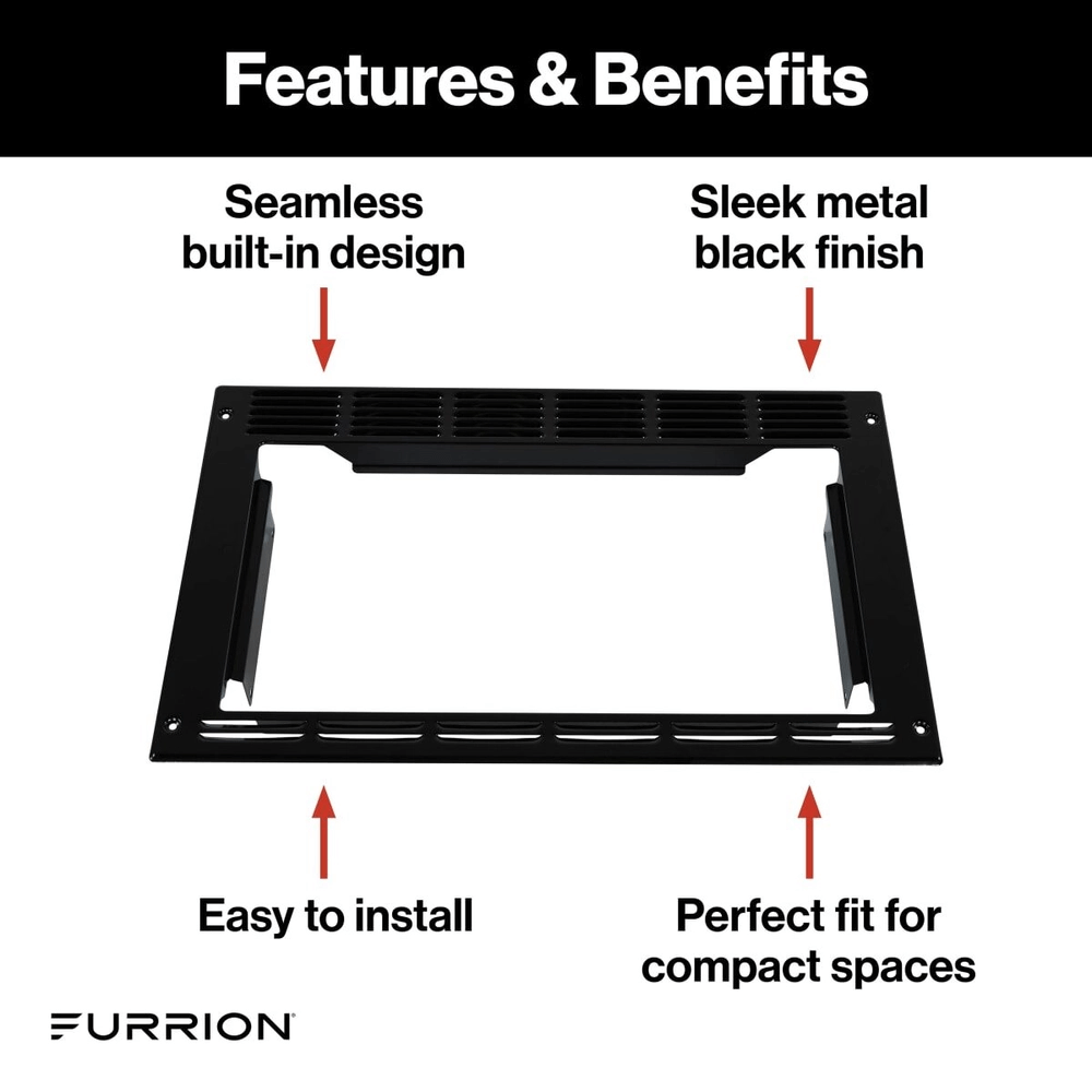 Furrion Trim Kit for 0.9 cu. ft. Built-In Convection Microwave Oven with Air Fryer 