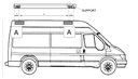 Fiamma 98655-741 F45S Ford Transit Awning Adapter Bracket Kit