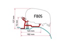 Fiamma F80S Awning - Roof Mount With Bracket Sold Separately - Royal Grey