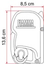 Fiamma F45S Awning - Wall Mount or Rack Mount - Royal Grey