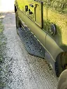APEX Side Steps for 144 Sprinter - Short (83") Driver Side - Drop Down - Aluminum - BACKLAND EXPEDITION GEAR