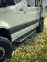 APEX Side Steps for 144 Sprinter - Short (83") Driver Side - Drop Down - Aluminum - BACKLAND EXPEDITION GEAR