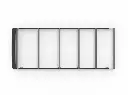 159" HIGH ROOF PROMASTER - VAN LOW PRO ROOF RACK - FVCO