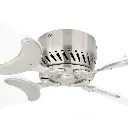 RV Ceiling Fan | 42" White Brush Nickle | 12 Volt