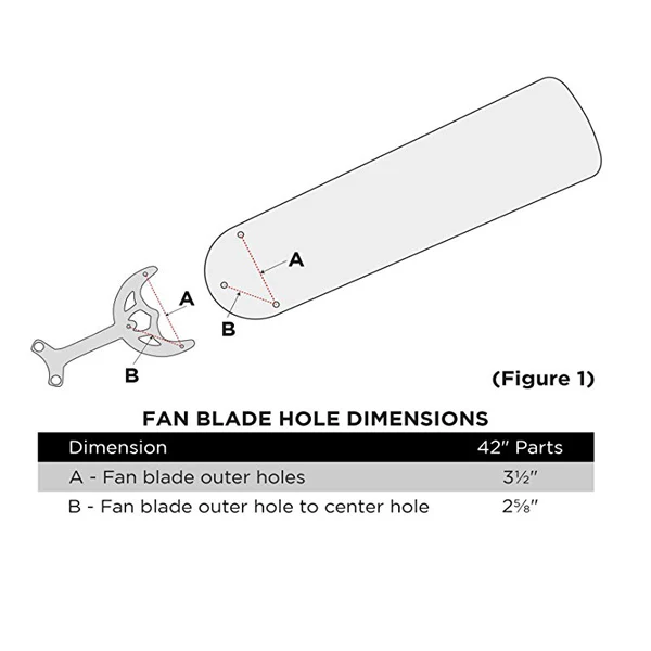 Replacement Fan Blades 16 ½" Oak/Walnut | Four Pack