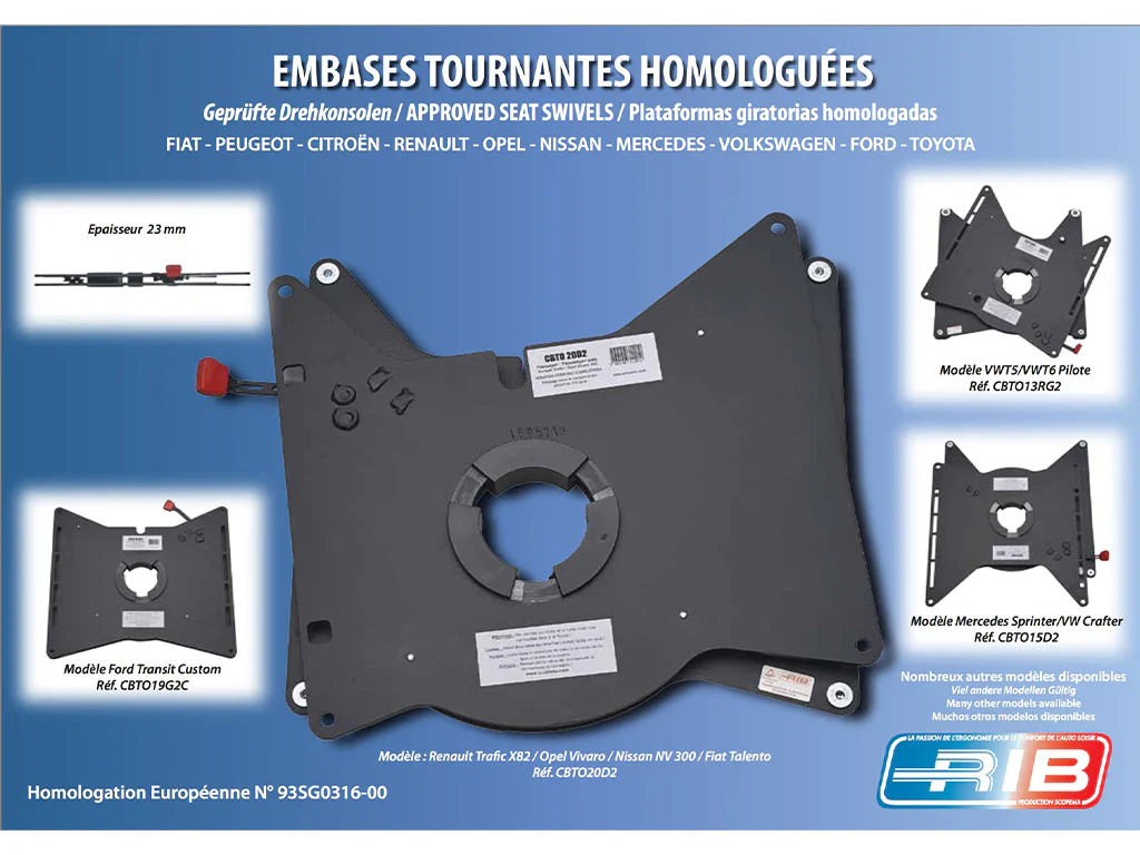 Dodge RAM Promaster Scopema Seat Swivels (2013-Current)