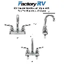 RV Faucet | Handle Bar Style with Tea Pot Handles | Chrome