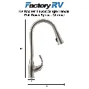 RV Kitchen Faucet Single Handle Pull Down Spray | Chrome
