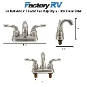 RV Bathroom Faucet Tea Cup Style | Stainless Steel