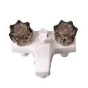 RV Shower & Bathtub Diverter Faucet | Smoked Handles