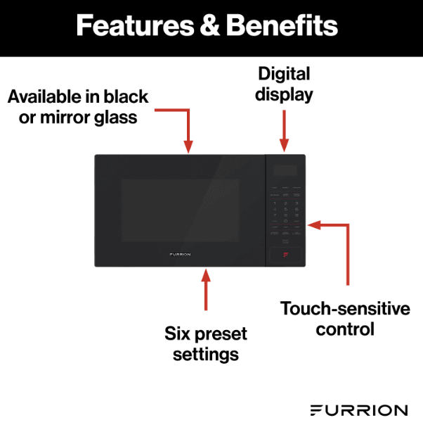 0.9 cu ft - Built-in Microwave Black w/o trim kit
