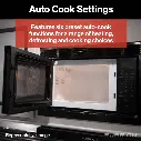 0.9 cu ft - Built-in Microwave Black w/o trim kit