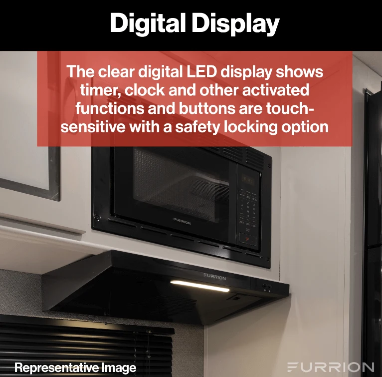 0.9 cu ft - Built-in Microwave Black w/o trim kit