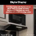 0.9 cu ft - Built-in Microwave Black w/o trim kit