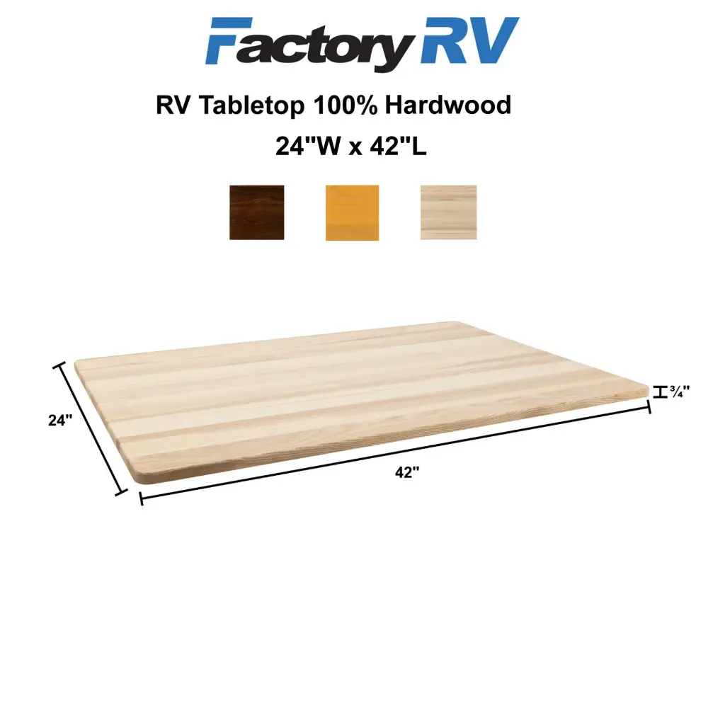 RV Table Top | 100% Ash Hardwood