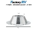 RV Table Pedestal Standard Round | Metal | Black and Chrome
