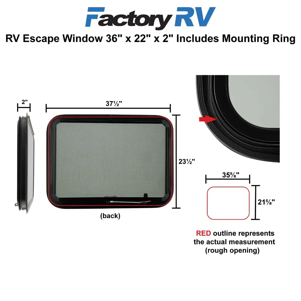 RV Window | Exit & Escape | 36" x 22" x 2"
