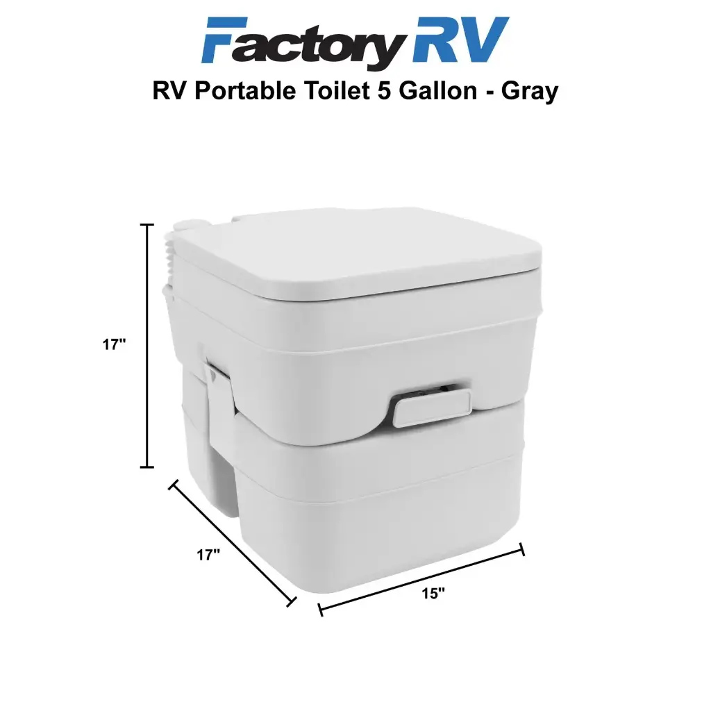 Heng's Camping Portable Toilet 5 Gallon | Gray