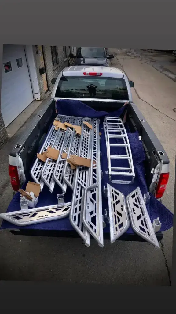 SLB Running Boards – Mercedes Sprinter (Small Driver Step + Full-Length Passenger)