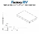RV Fresh Water Tank 39 Gallon | 57" x 34" x 5" | Alpha VR34575W (without fittings)