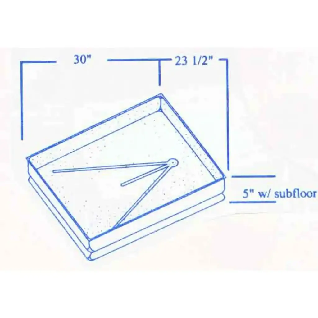 #448 Skyline RV fiberglass shower pan