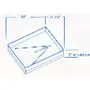 #448 Skyline RV fiberglass shower pan