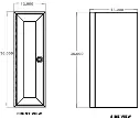12" Single Door Base Cabinet - Shallow