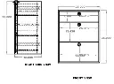 28" Three Drawer Base Cabinet - Shallow
